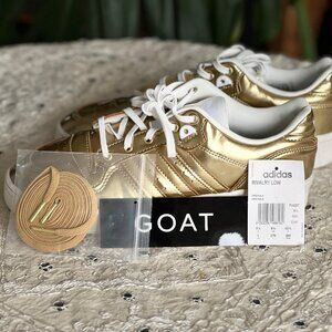 Adidas Rivalry Low Gold Metallic Sneakers Size US 9 - Worn Once w/ GOAT Auth